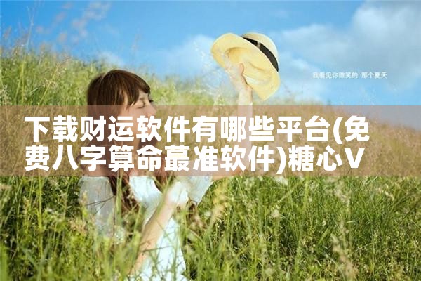 下载财运软件有哪些平台|糖心Vlog
