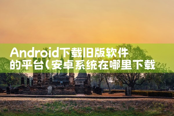 Android下载旧版软件的平台|糖心Vlog