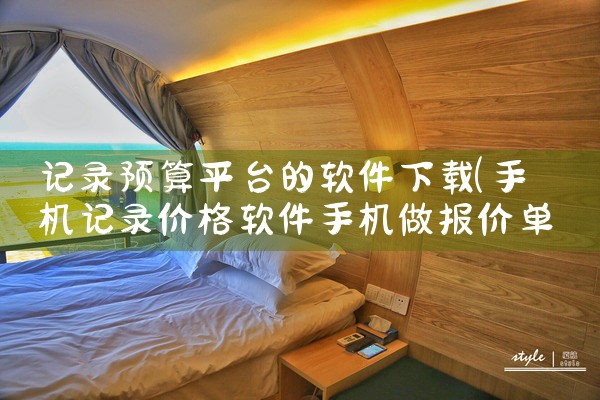 记录预算平台的软件下载|P站专业版